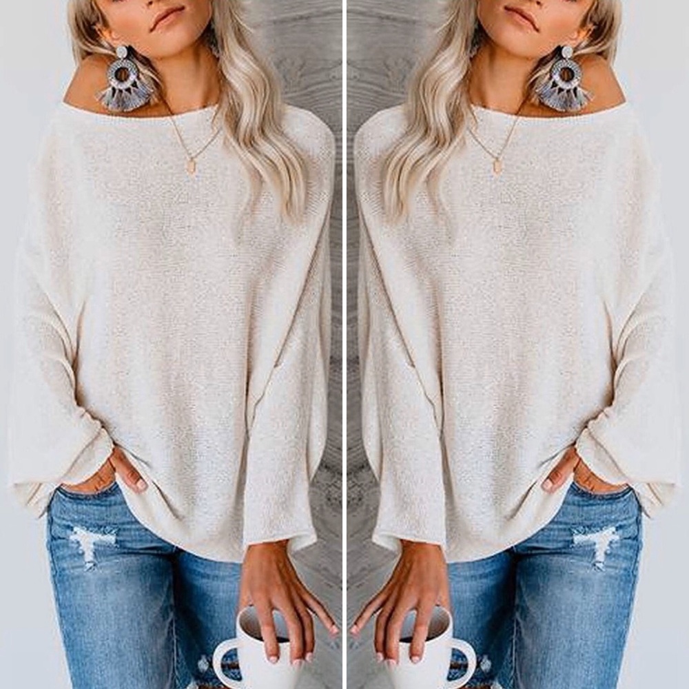 NWT Women’s Oversized Off Shoulder Knit Top